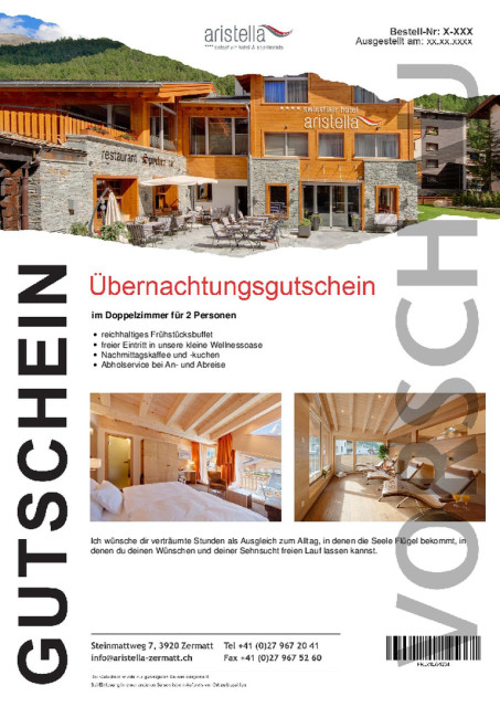 Übernachtungsgutschein